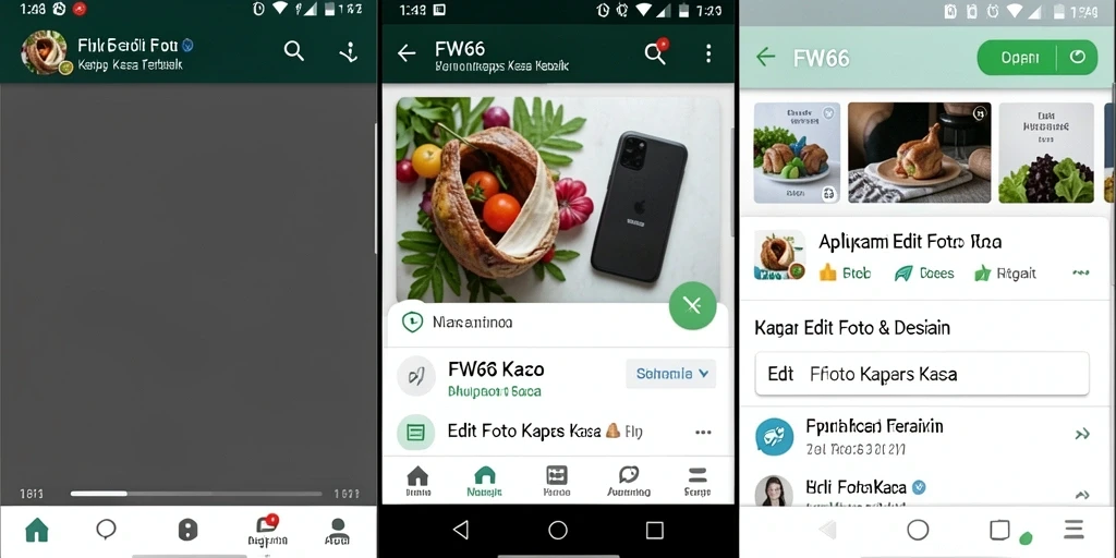 Tampilan antarmuka aplikasi FW66 untuk pengeditan foto kertas kaca.