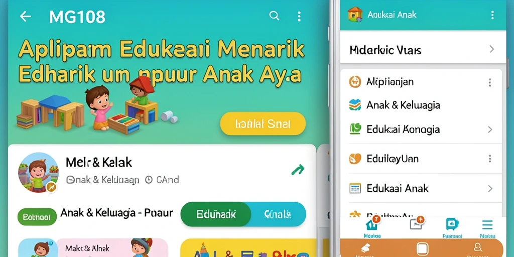 Antarmuka MG108 untuk belajar yang menarik dan interaktif.