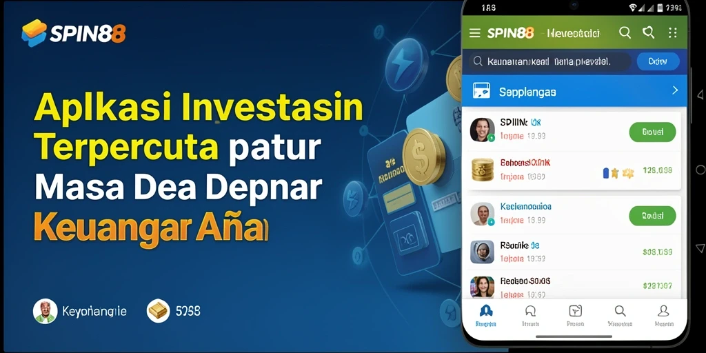 Tampilan antarmuka pengguna aplikasi SPIN88 saat melakukan investasi.
